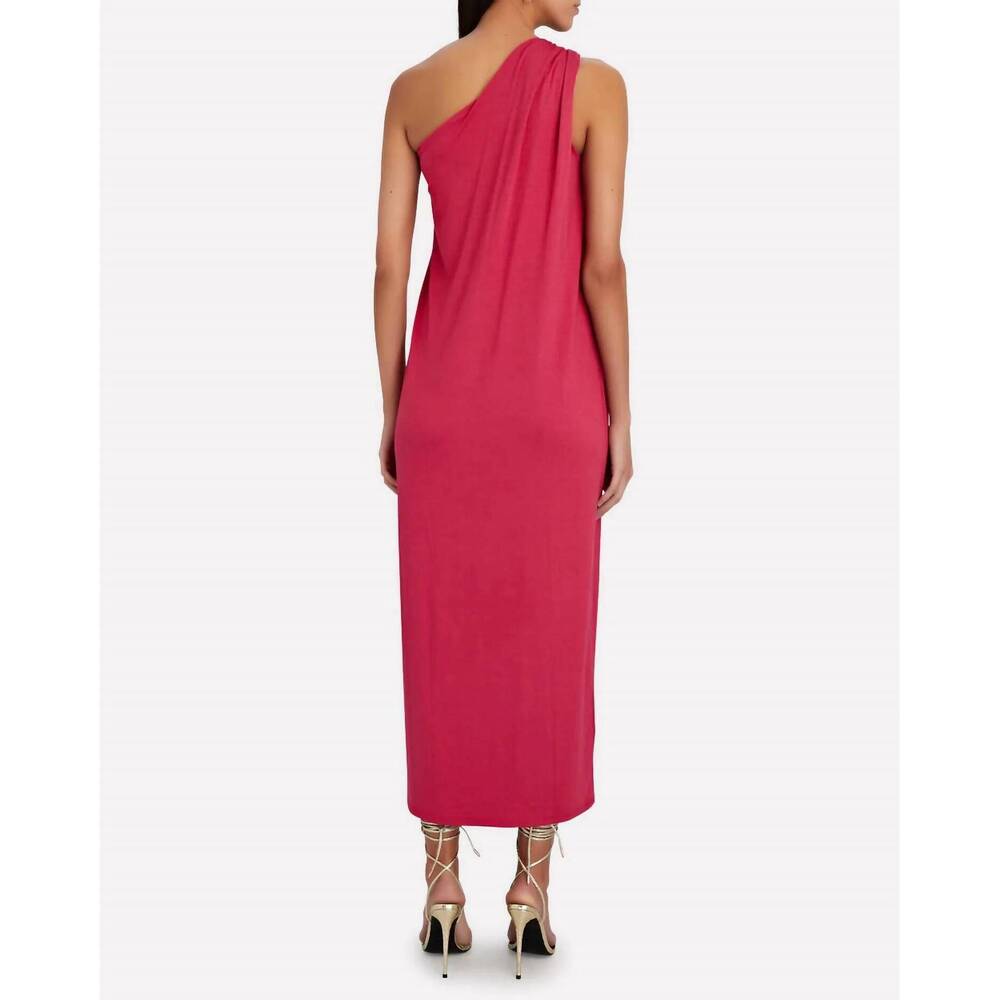 NEW ENZA COSTA one-shoulder maxi dress in fuschia pink - Picture 3 of 3